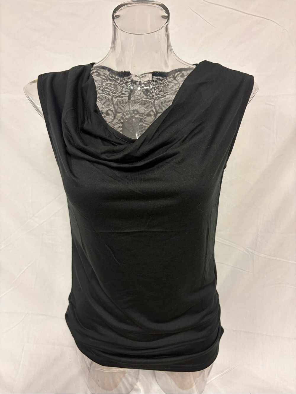 Zeagoo Black Lace Back Sleeveless Top NWT Size Medium